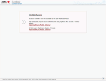Tablet Screenshot of livelink.agfa.net